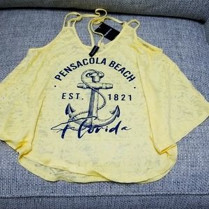 Pensacola burn out tank top
